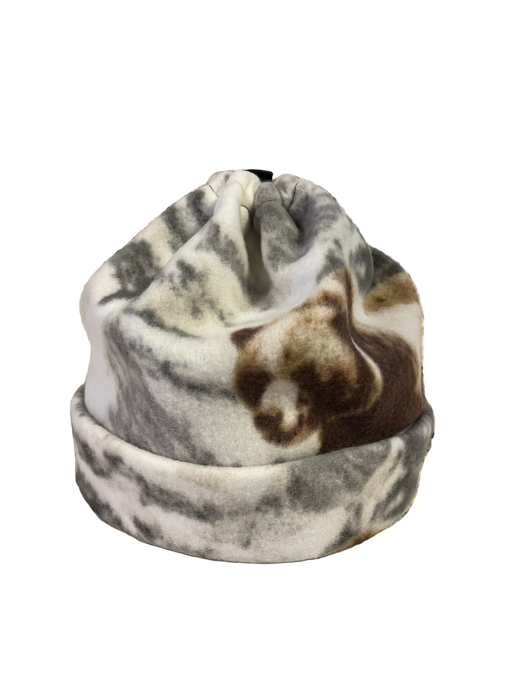 white winter sinch top toque